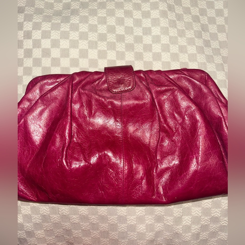 HOBO International Angela Pink Leather Clutch